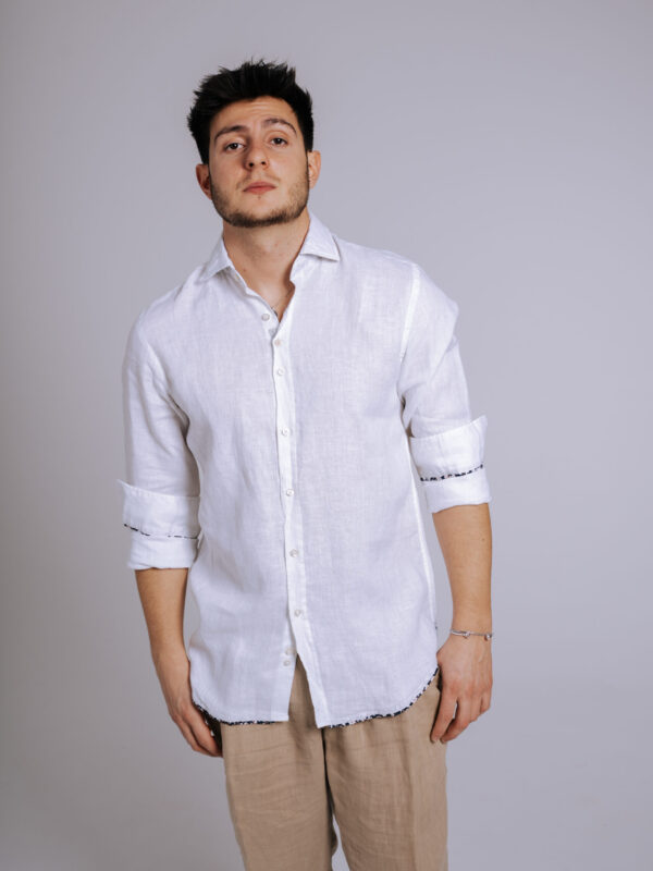 Camisa Bjovuit Formentera 01 Lino Blanca