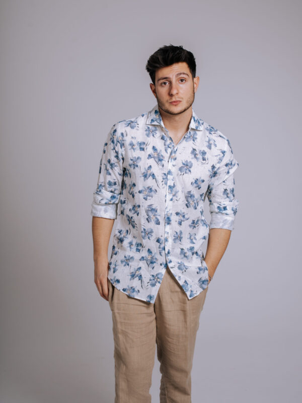 Camisa Bjovuit Formentera 07 Lino Floral