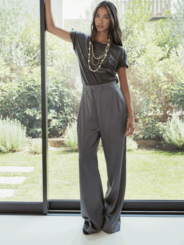 Pantalón Satinado Silver Bad Habits