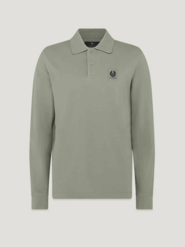 Polo Manga Larga Belstaff Sage Green