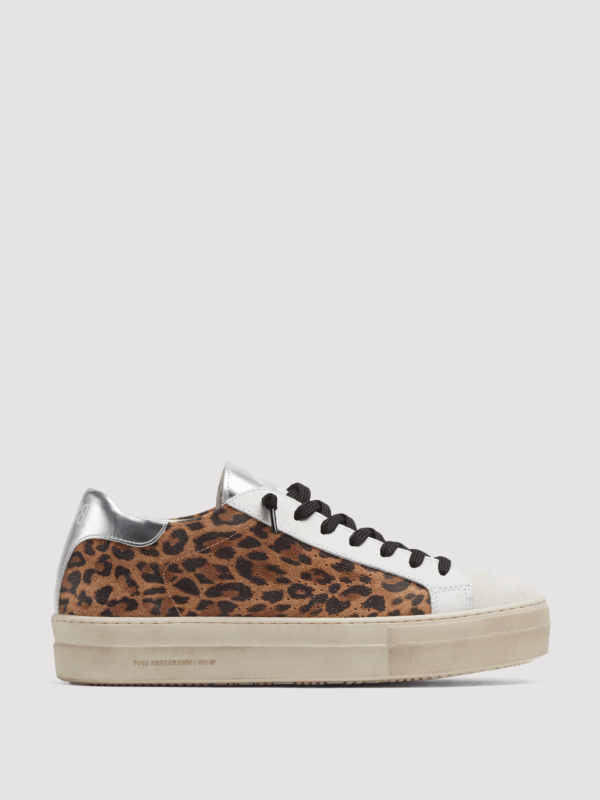 Sneaker P448 THEA – Leopard/Silver