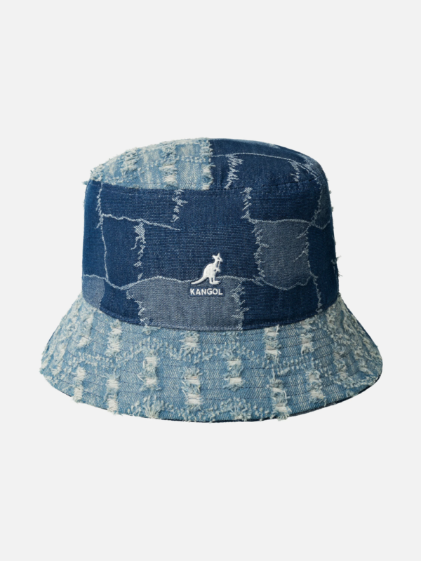 Sombrero Bucket Hat Kangol Denim Patchwork seleccionado por tu tienda favorita de Barcelona, Llenas 1953.