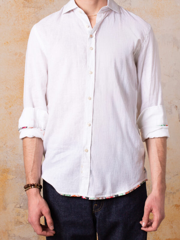 Camisa Bjovuit Formentera 01 Lino Blanca
