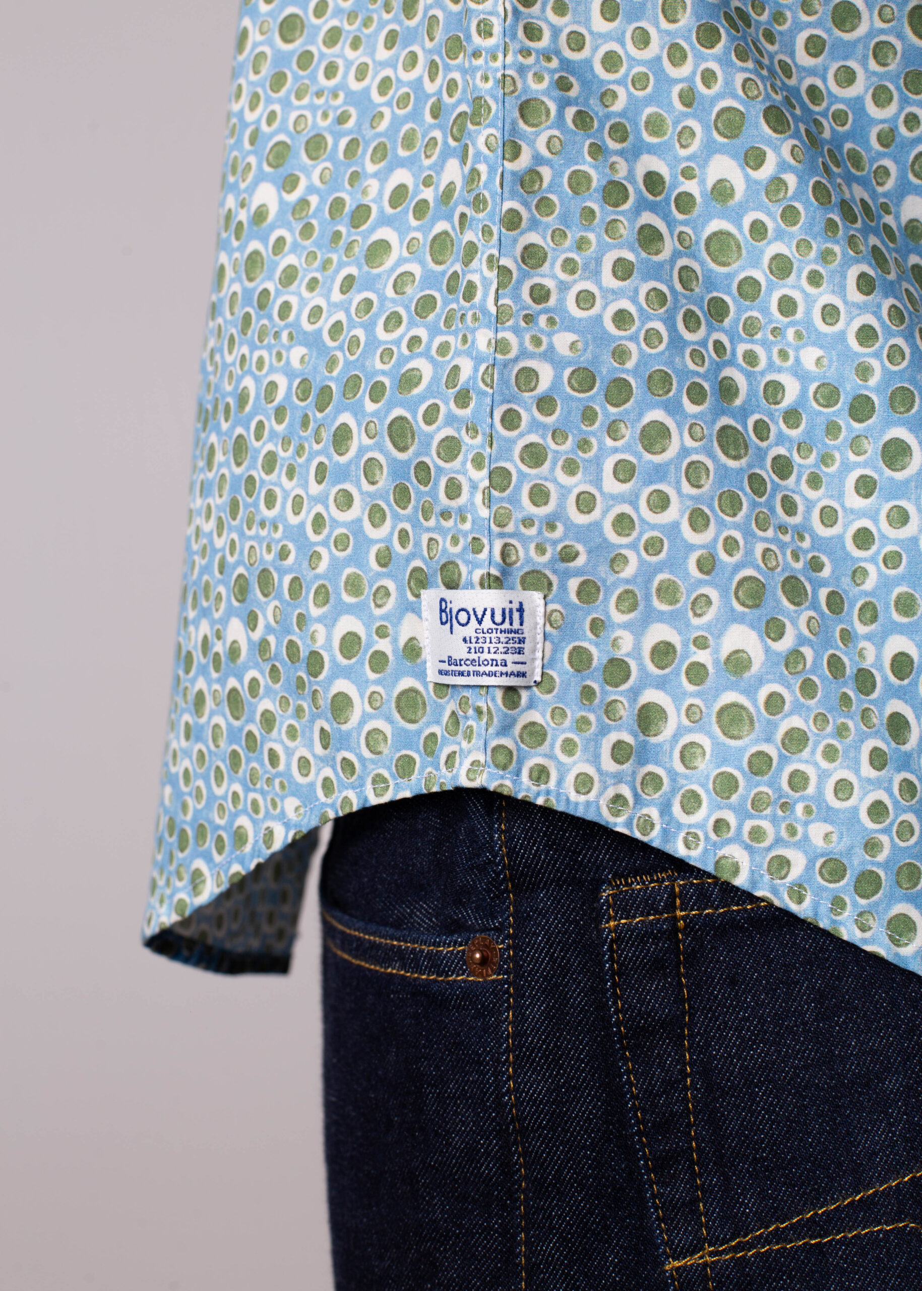 Camisa Bjovuit Blanes 06 mini dibujo - Imagen 4