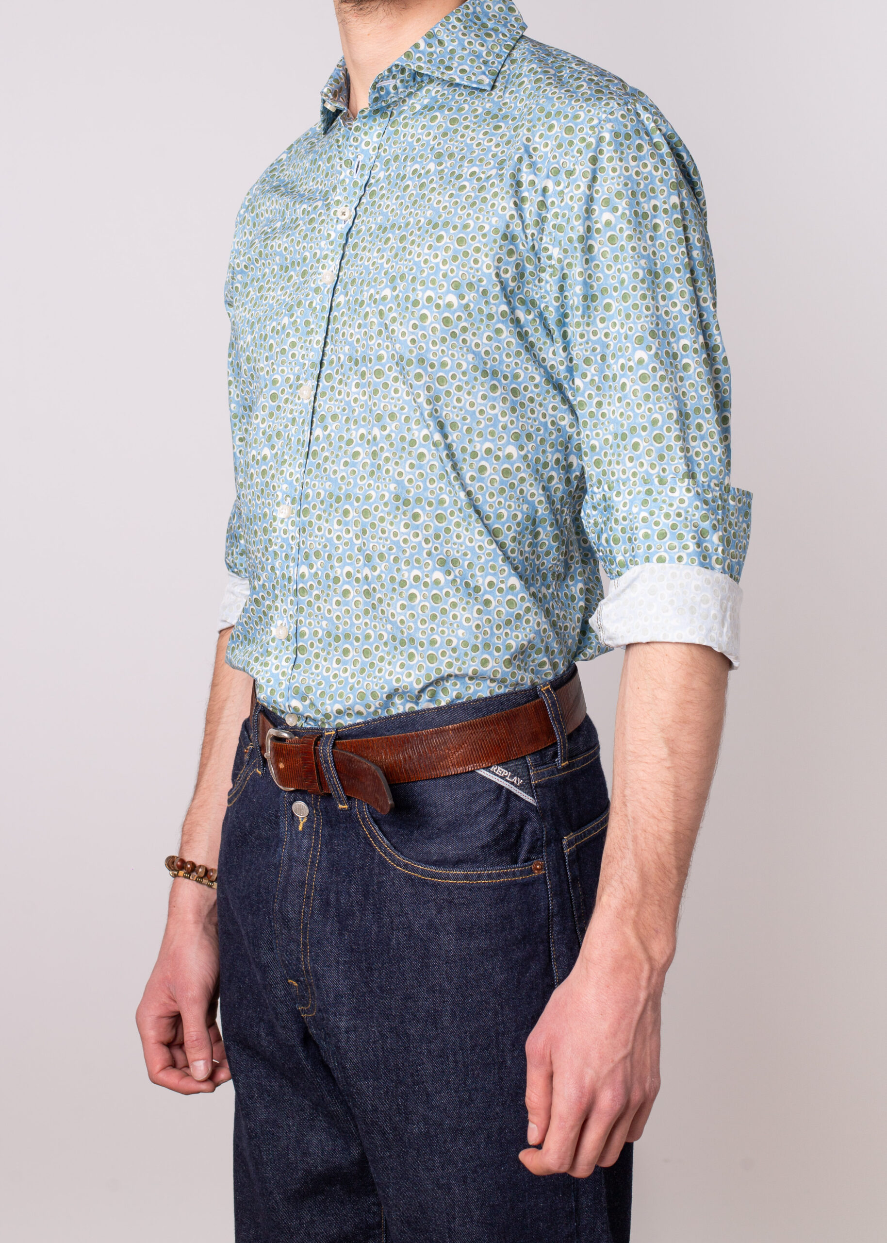 Camisa Bjovuit Blanes 06 mini dibujo - Imagen 6