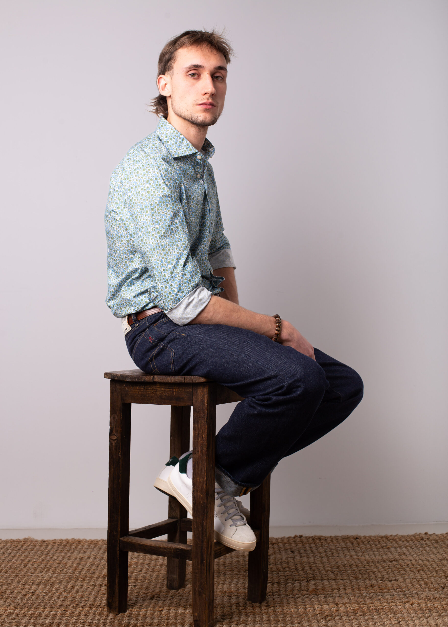 Camisa Bjovuit Blanes 06 mini dibujo - Imagen 3