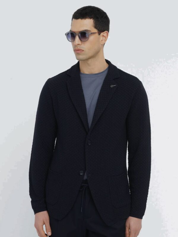Blazer de punto Paoloni navy