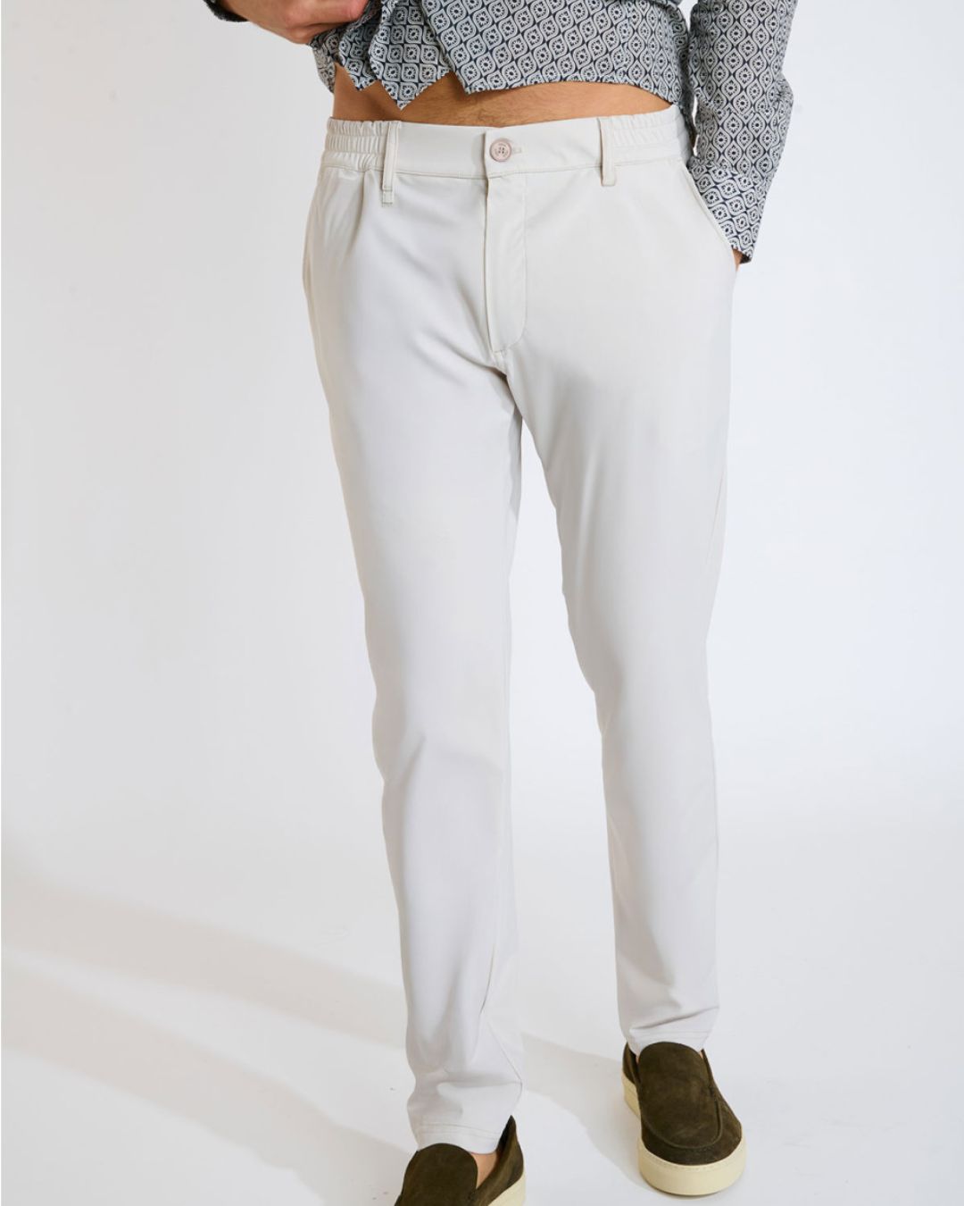Pantalón CALA 1789 LESCADA Beige - Imagen 2