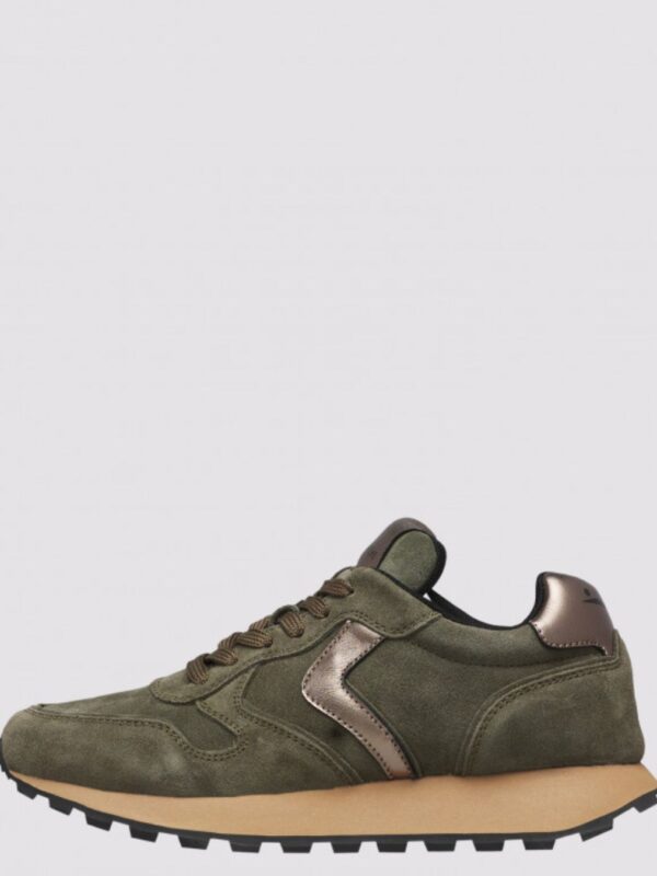 Sneaker Voile Blanche Paris Easy Verde Militar