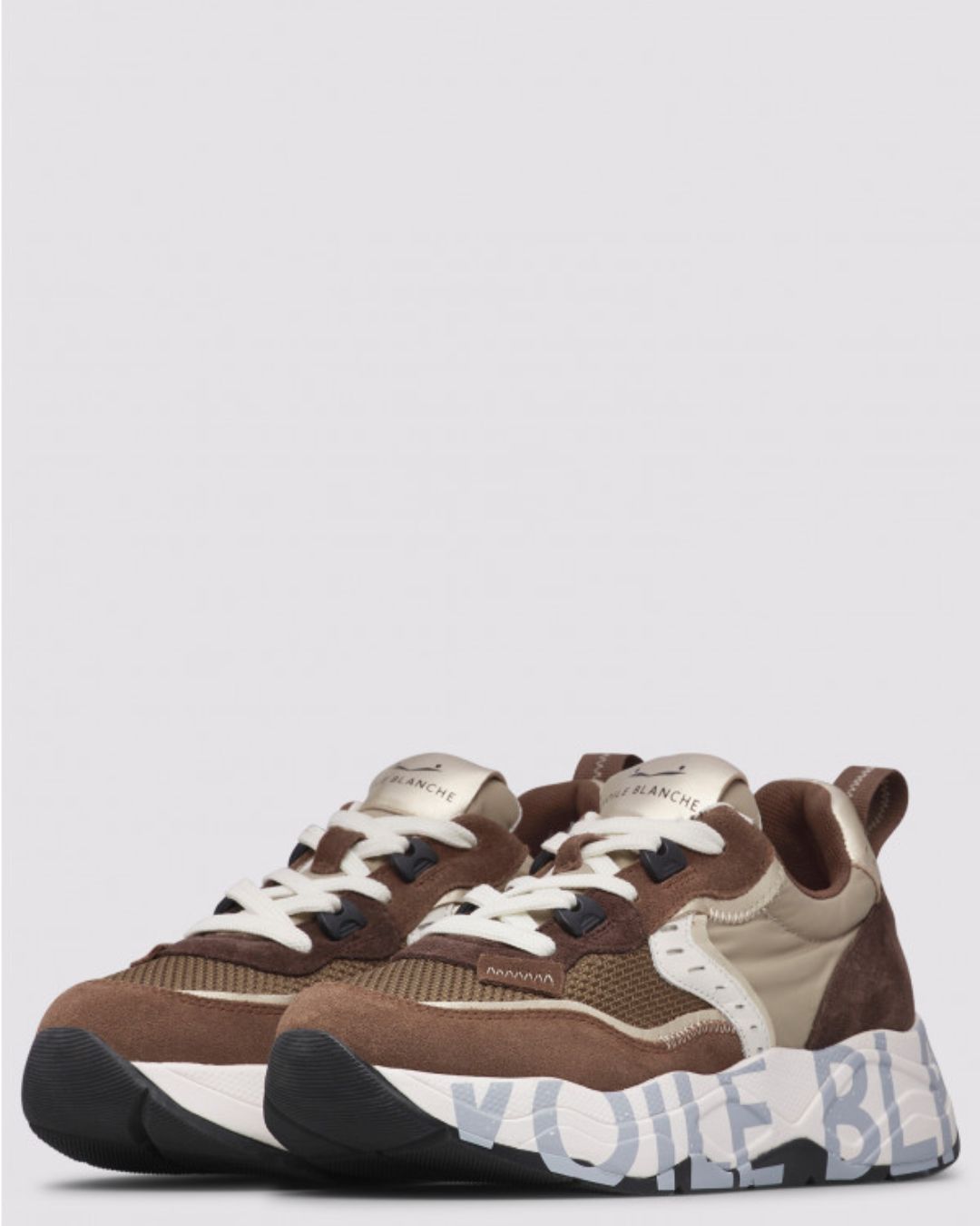 Sneaker Voile Blanche Club105 – Mujer Marrón / Beige - Imagen 5