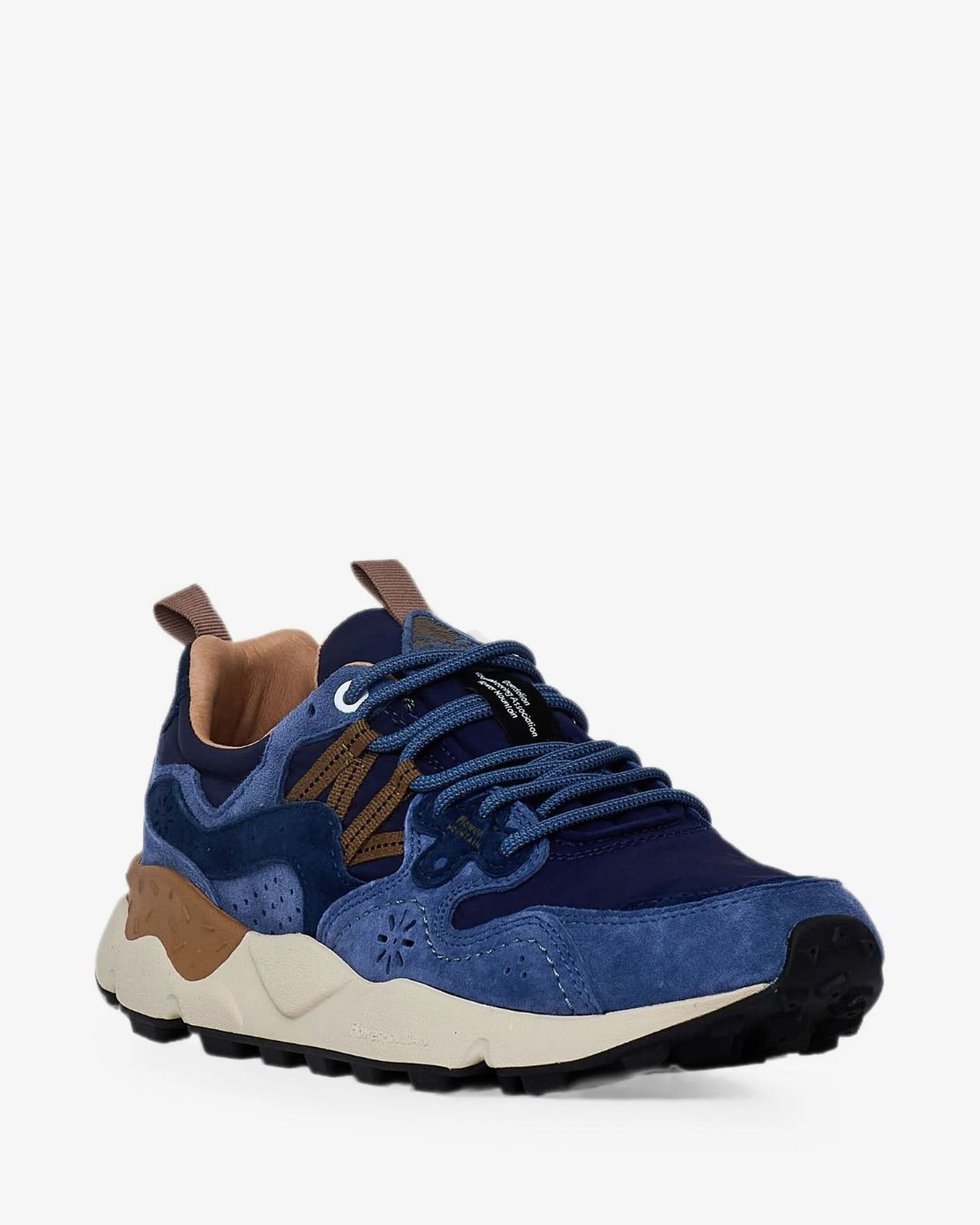 Sneaker Flower Mountain Yamano 3 Hombre Azul y Marrón - Imagen 2