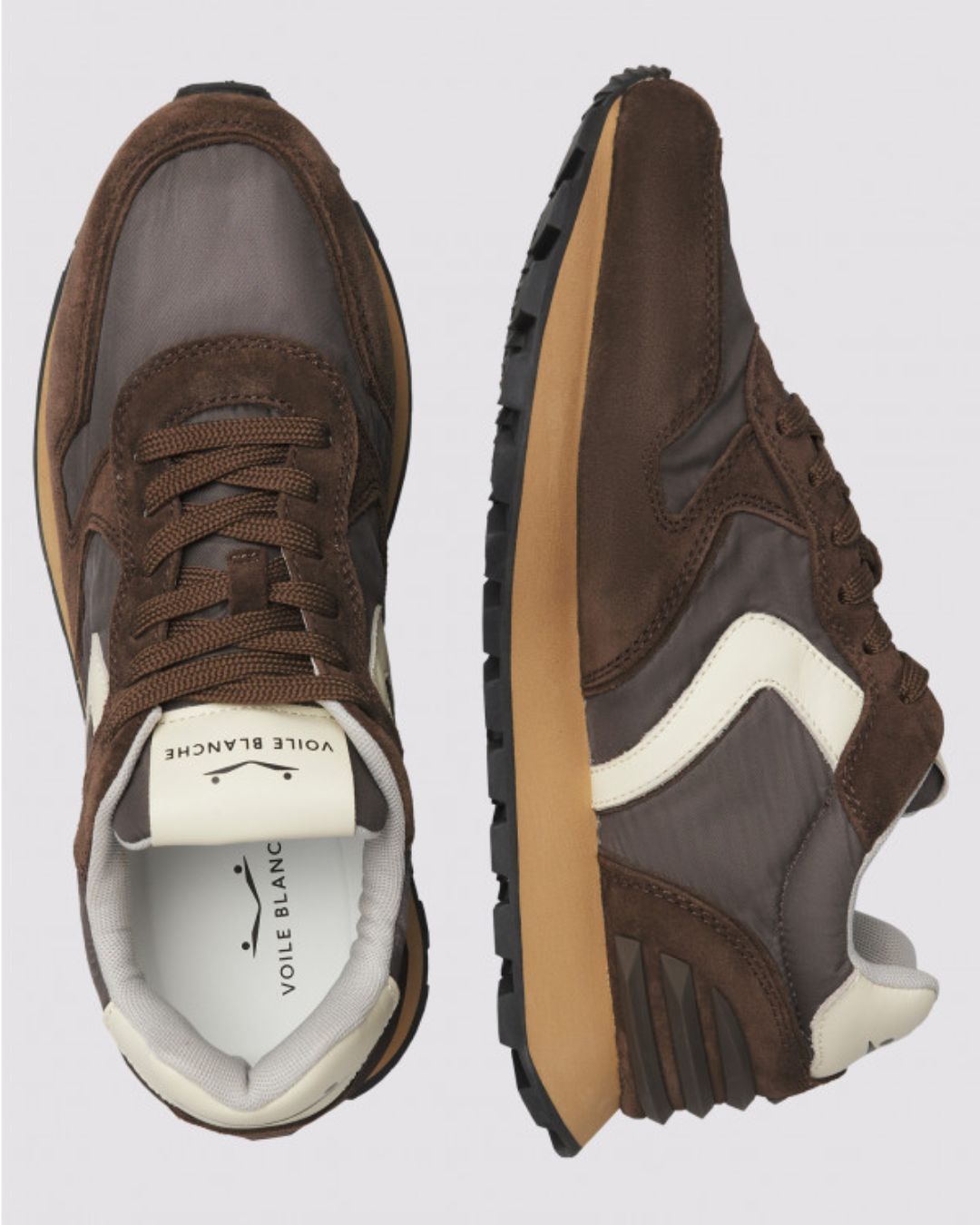 Sneaker Voile Blanche Paris Marrón / Blanco - Imagen 4