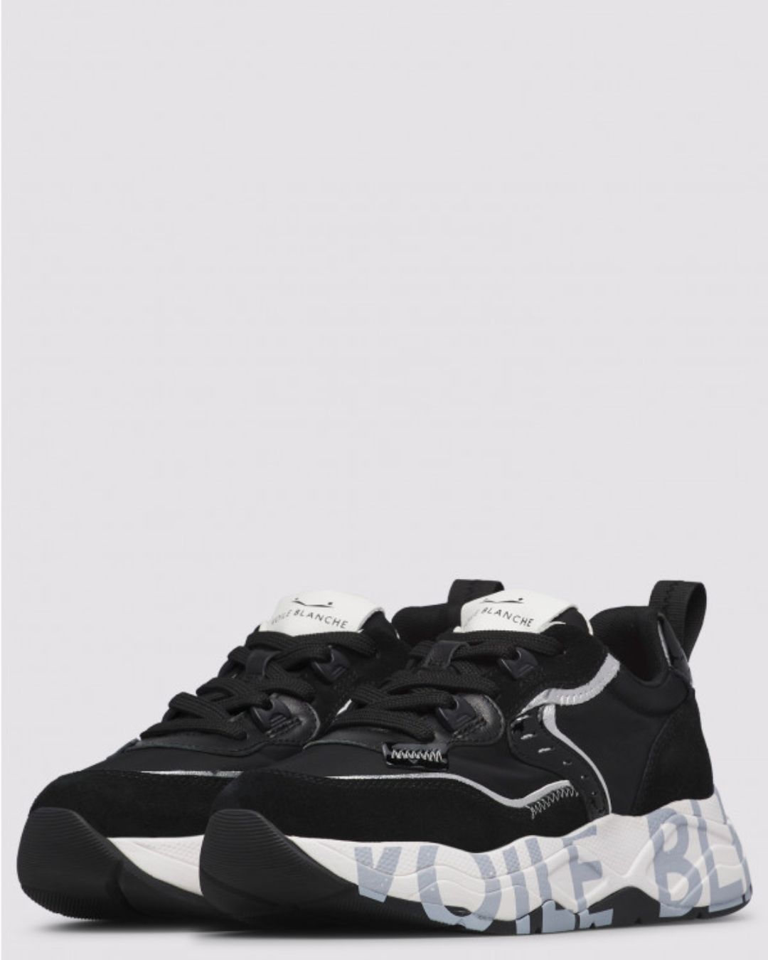 Sneaker Voile Blanche Club105 – Mujer Negro / Plata - Imagen 3