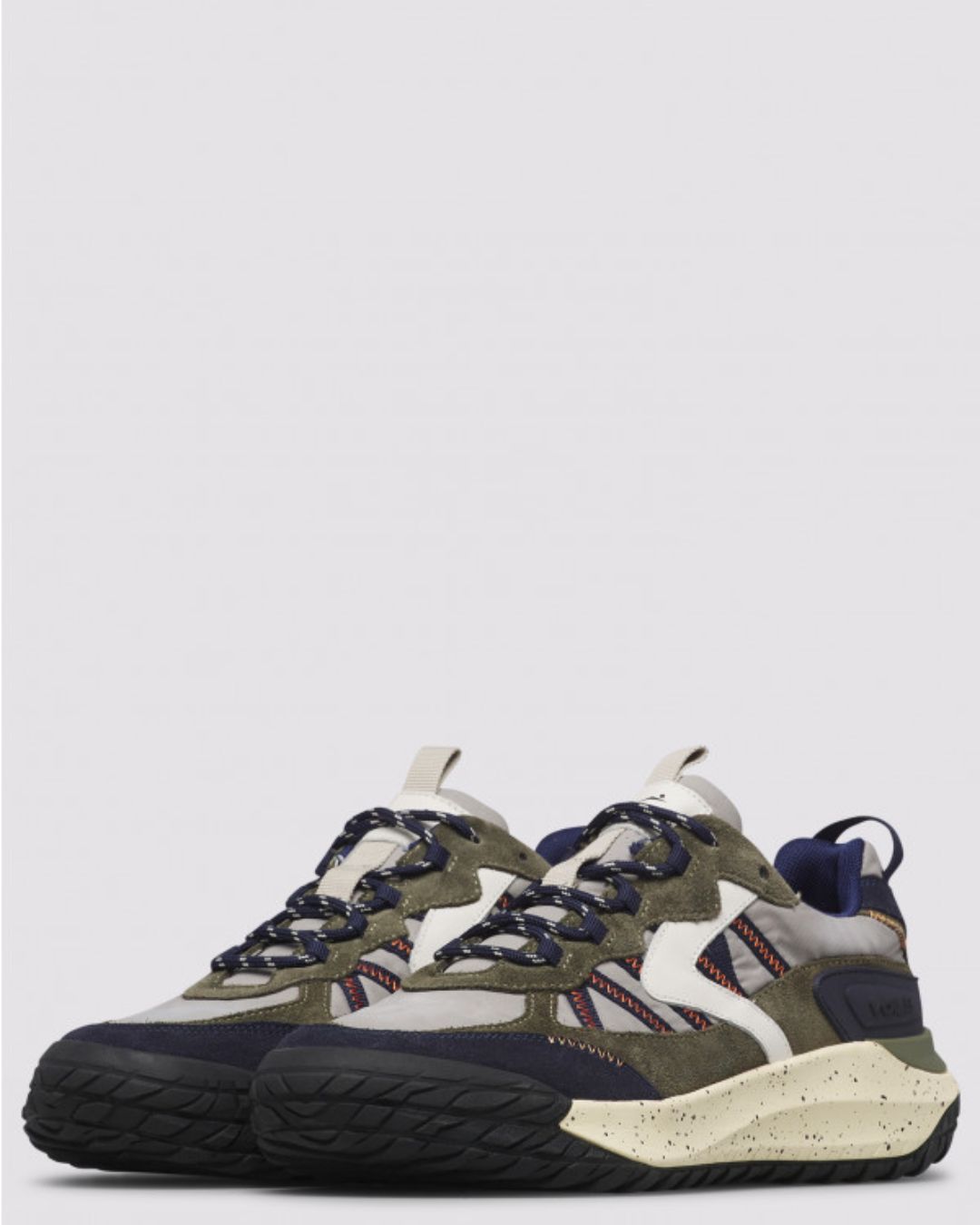 Sneaker Voile Blanche Club Act 2 – Hombre Azul / Verde Militar / Gris - Imagen 3