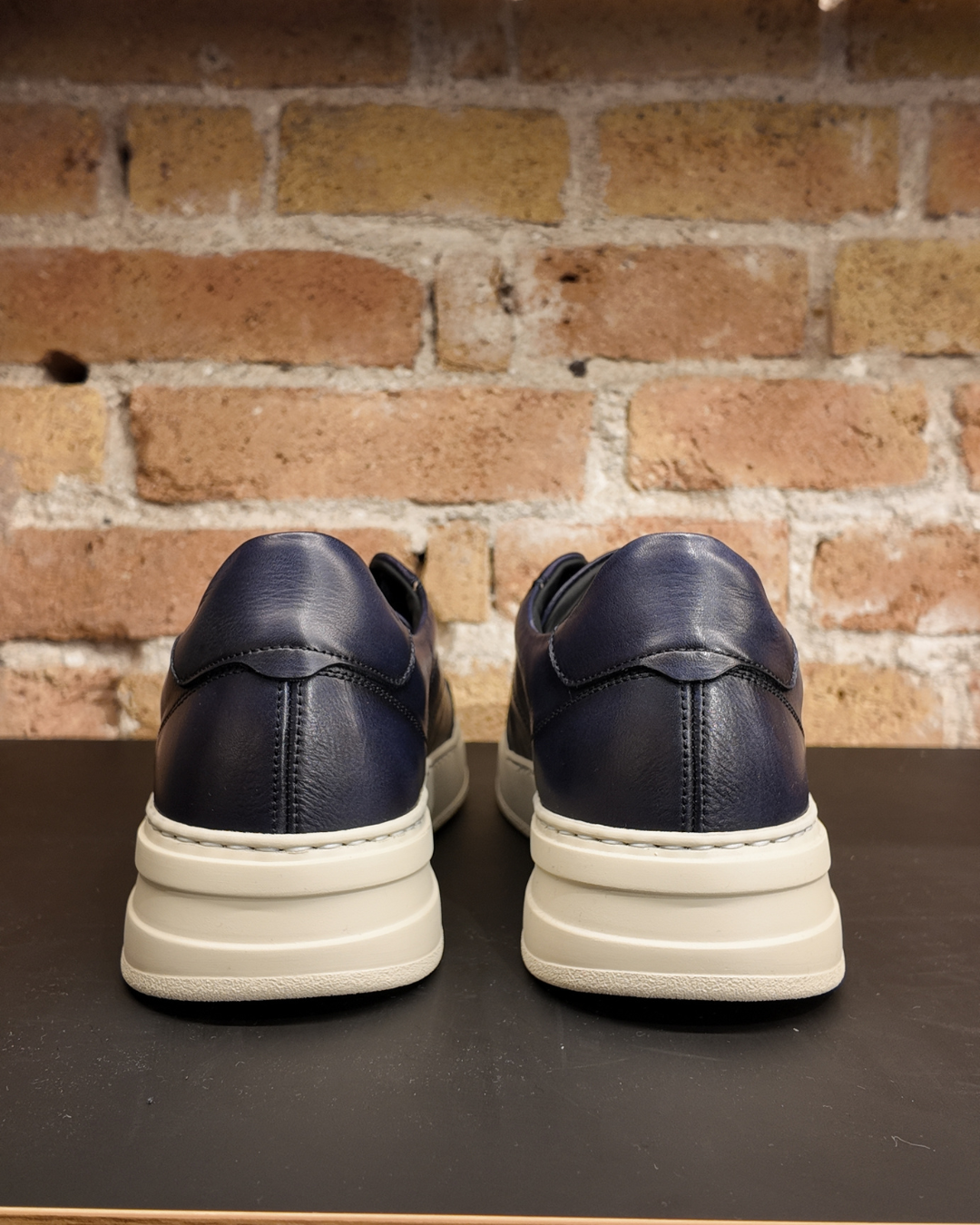 Sneaker Calce Navy leather - Imagen 4