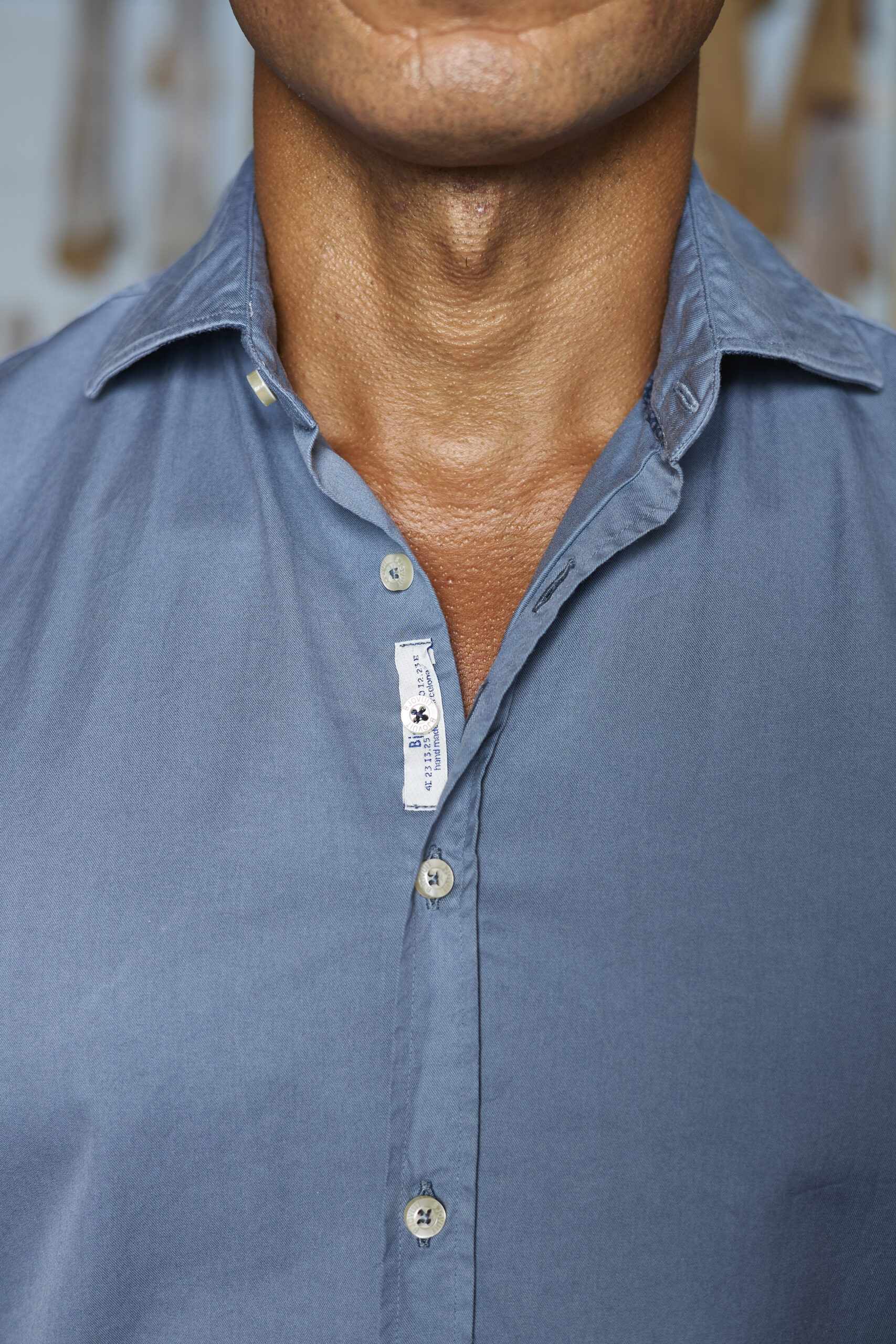 Camisa Bjovuit Cadaqués 03 Azul - Imagen 3