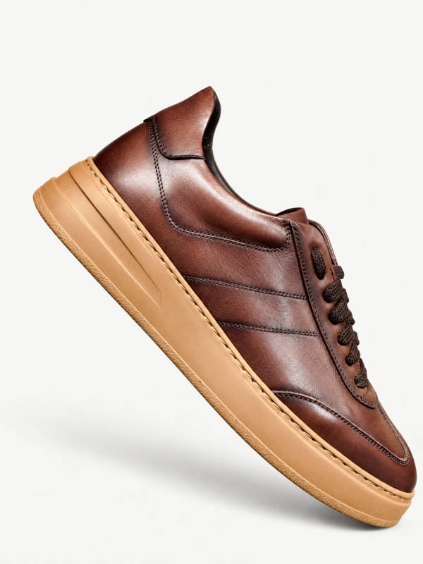 Sneaker Calce brown leather