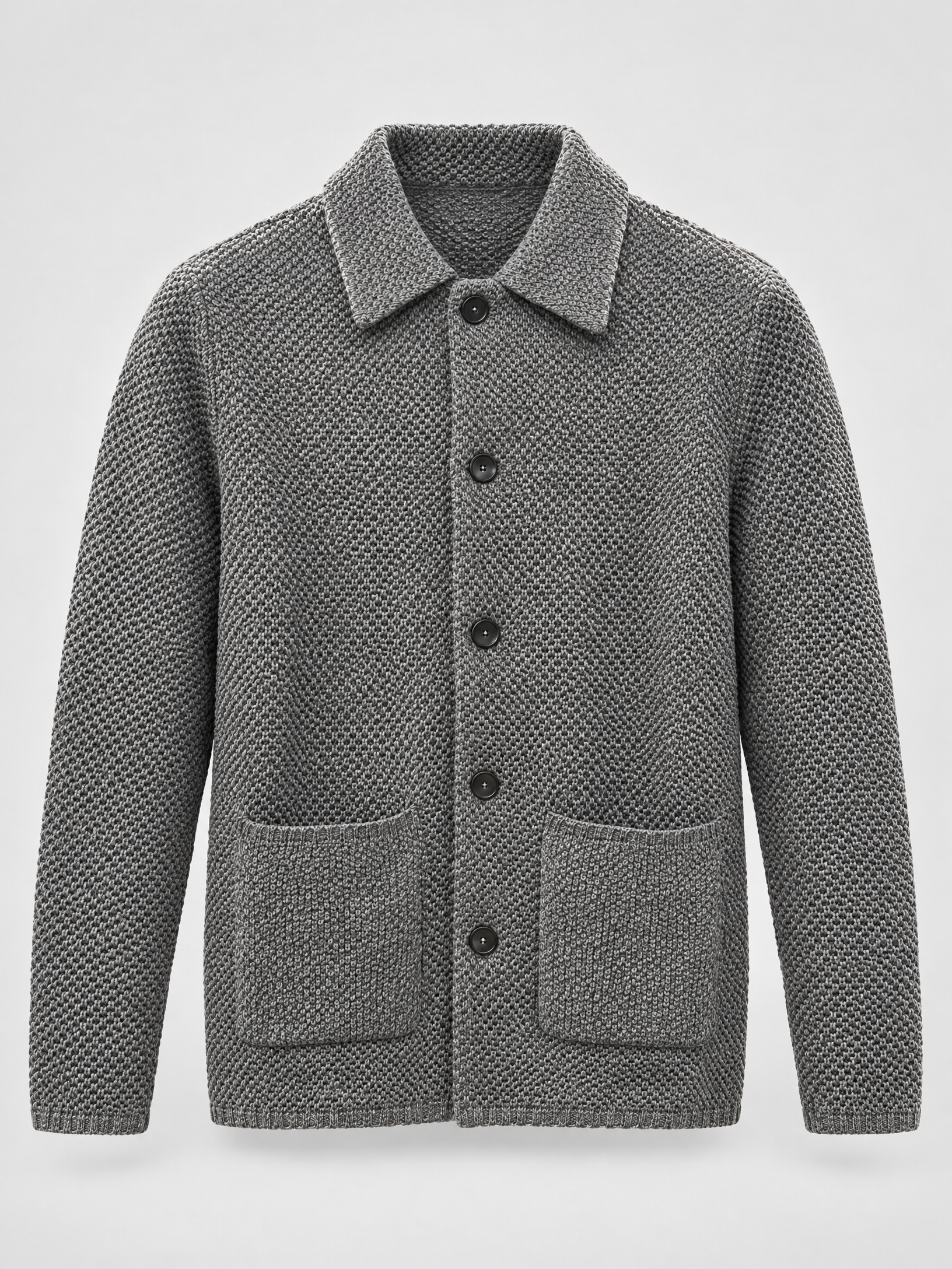 Wool Blend Knit · Patch Pockets